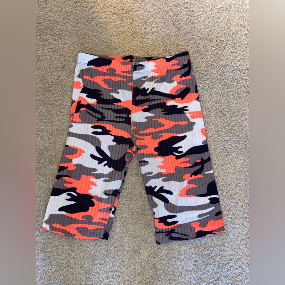 Camo biker shorts